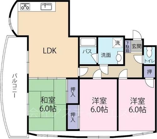 ランドスペース弁天町の間取り