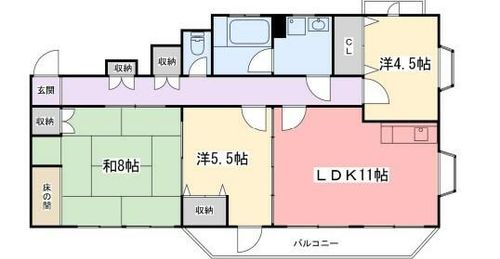 土山第三ビルの間取り