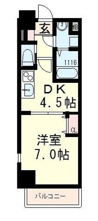 Regina Court大津石山の間取り