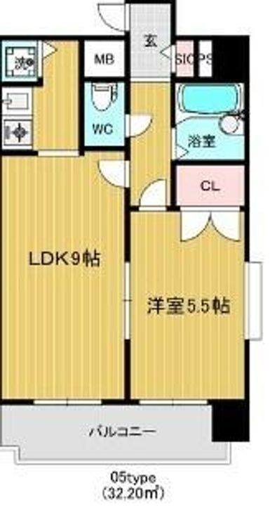 愛知県名古屋市天白区八幡山(マンション)の賃貸物件の間取り