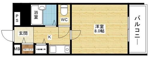 パラッツォフォルトゥーナの間取り