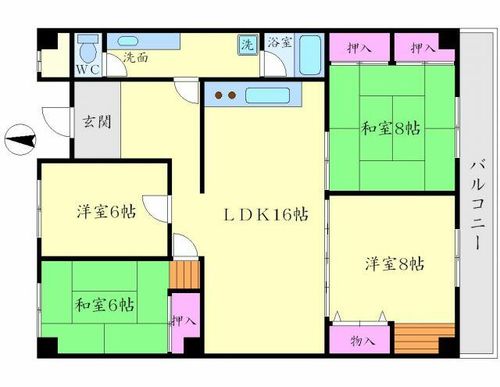 高塚苑の間取り