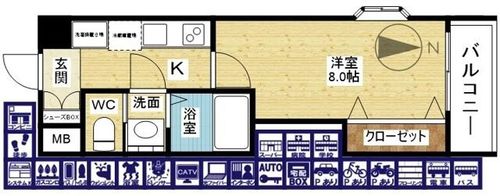 Luxe新大阪EASTⅡの間取り