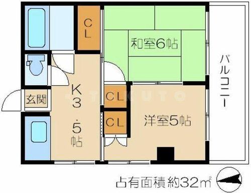 愛美マンションの間取り