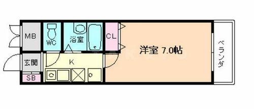 ローズコーポ天満東IIの間取り