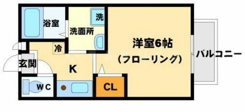 メルベーユ箕面2の間取り