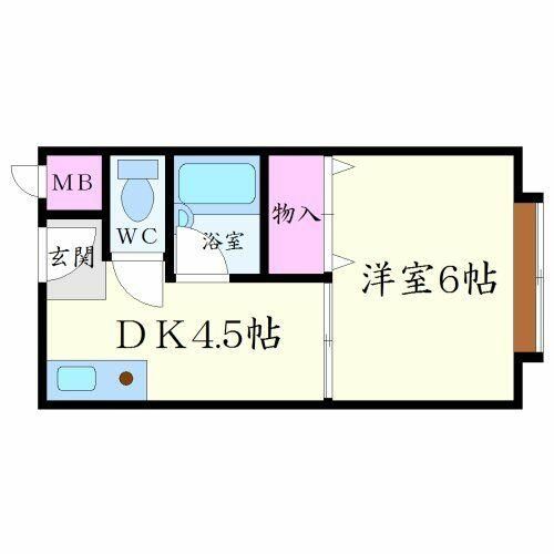 ハイツ岸本の間取り