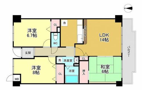 ロフティ少路の間取り