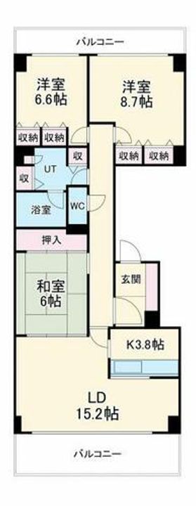 イトーピア千里万博公園の間取り