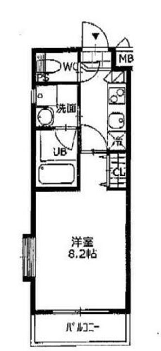 愛知県名古屋市名東区上社2丁目(マンション)の賃貸物件の間取り