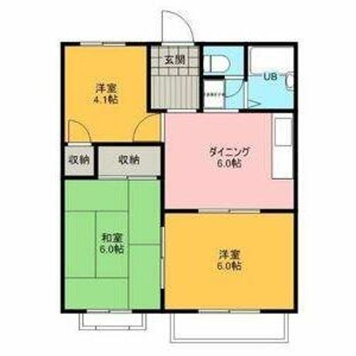 メゾン楠0206の間取り