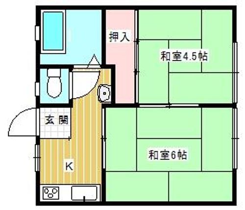 出石ハイツⅢの間取り