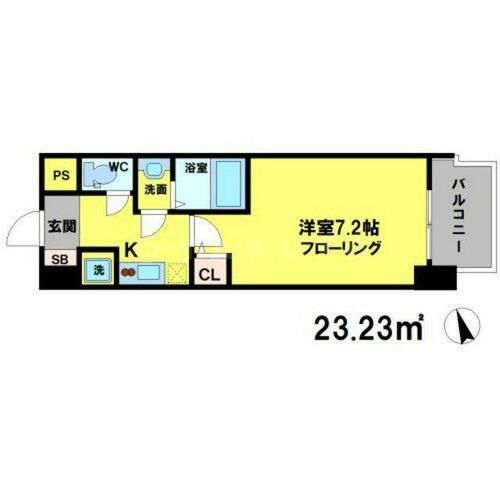 スペーシア江坂広芝町の間取り