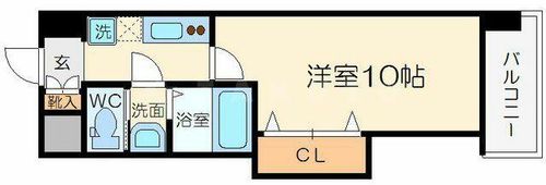 Luxe新大阪EASTⅡの間取り