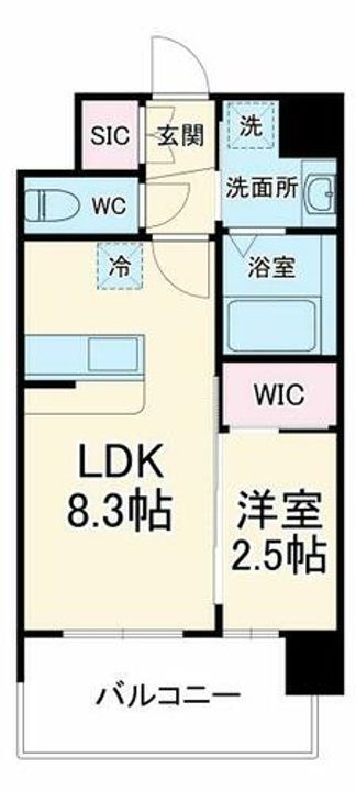セレニテ江坂エクラの間取り
