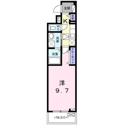 セレーノ東生駒Cの間取り
