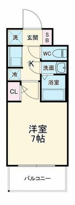 S-RESIDENCEドーム前千代崎の間取り