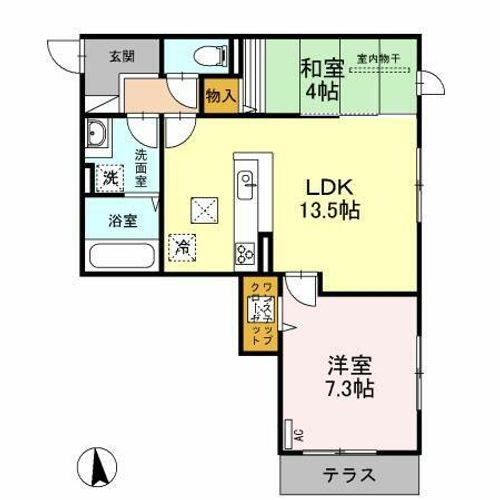 Casa filante Vol.Ⅱの間取り