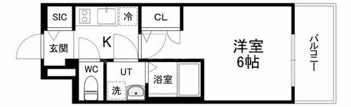 エスリードレジデンス大阪弁天町の間取り