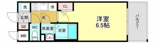 エスリード大阪プライムゲートの間取り