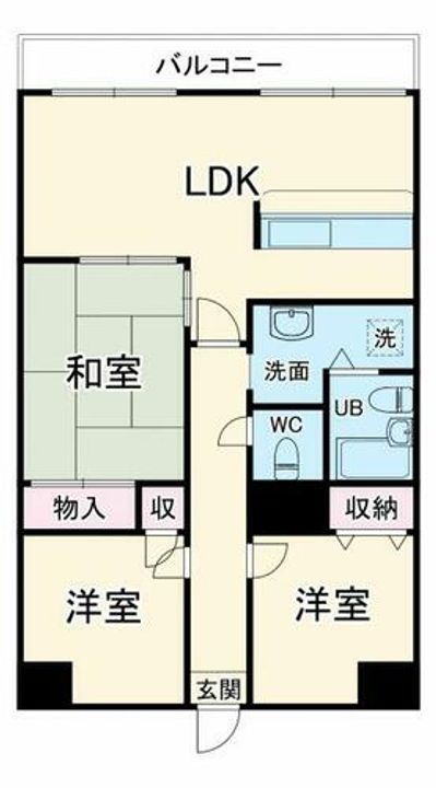 大阪府吹田市春日1丁目(マンション)の賃貸物件の間取り