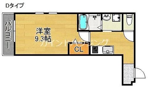 ソレイユ聖天下Cの間取り