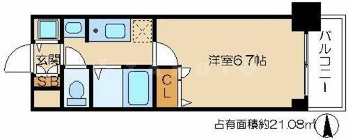 ライジングコート梅田サンライズの間取り