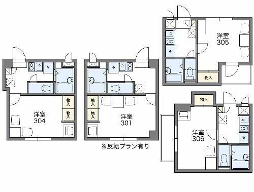 大阪府大阪市北区中崎西4丁目(マンション)の賃貸物件の間取り