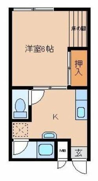 コーポ藤202の間取り