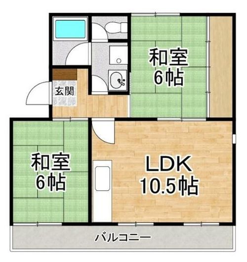 サンシャイン芝田の間取り