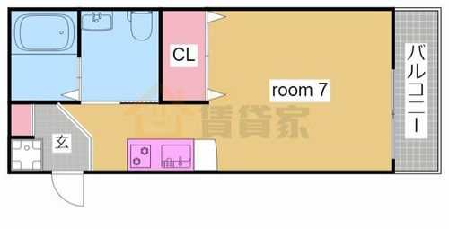 兵庫県神戸市須磨区須磨浦通6丁目(アパート)の賃貸物件の間取り