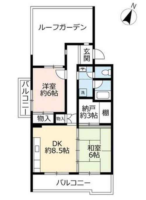 UR泉北城山台二丁0070109の間取り