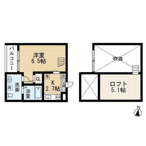 愛知県名古屋市昭和区鶴舞3丁目(アパート)の賃貸物件103の間取り