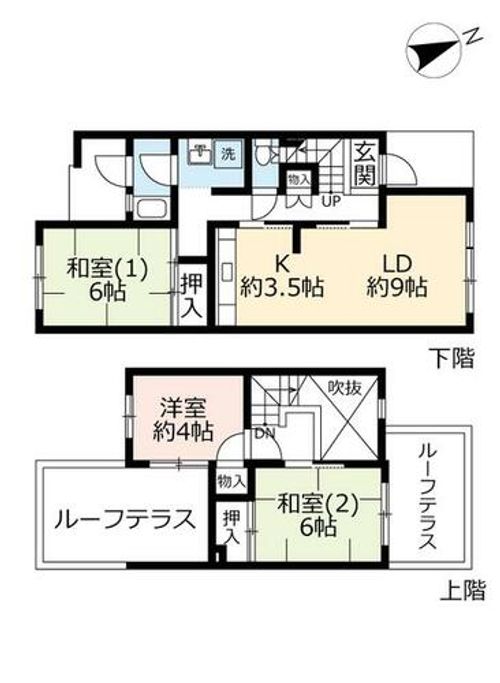 URタウンハウス岩岡0130001の間取り