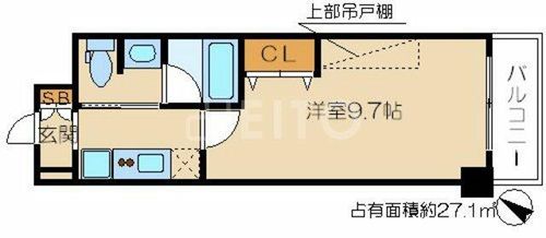 エス・キュート京都下鴨東の間取り