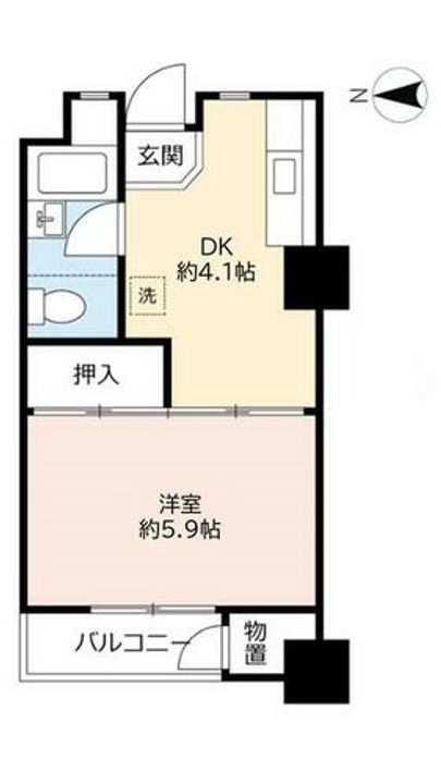 UR鶴山台0010625の間取り