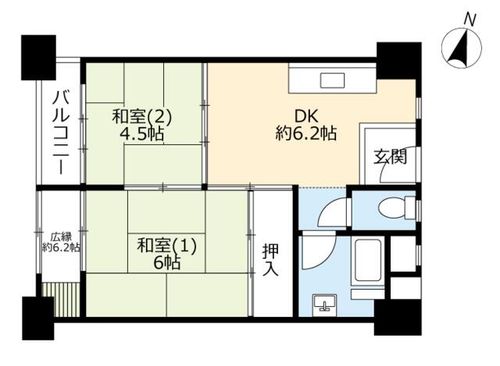 UR鈴蘭台第四0020712の間取り