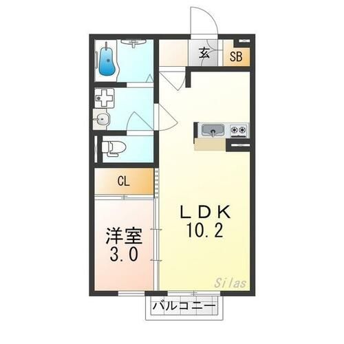 アーバンスクェアⅠの間取り