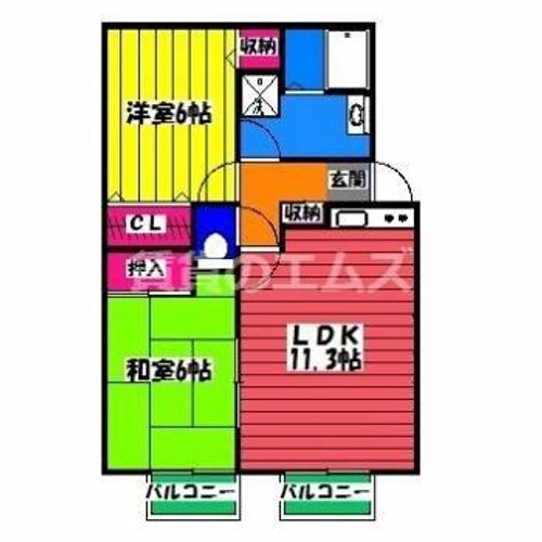 ティアラ中牟田101の間取り
