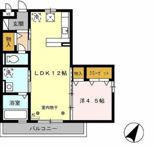 ジーンズコート101の間取り