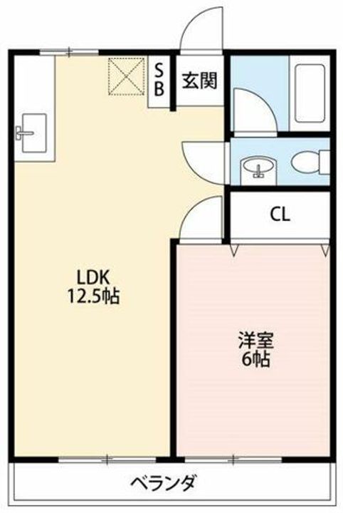 愛知県岡崎市元能見町(マンション)の賃貸物件401の間取り