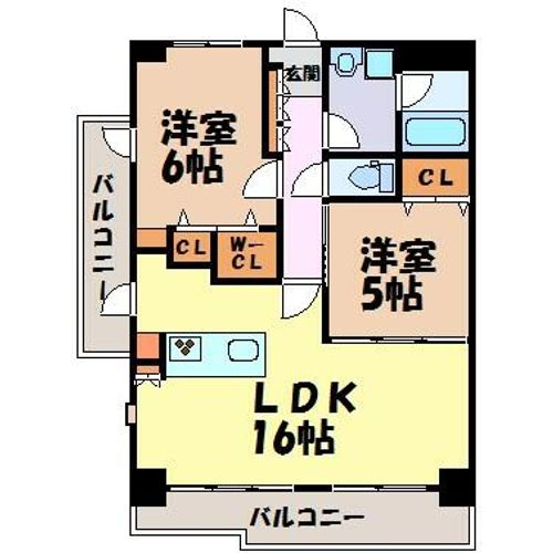 ラクラーレ大曽根の間取り