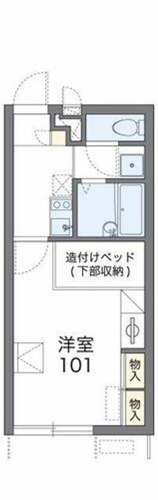 レオパレスレインボー松ヶ丘の間取り