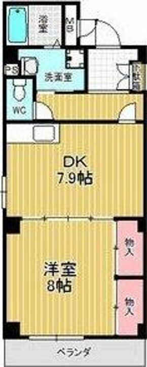 ブランミュールKTの間取り