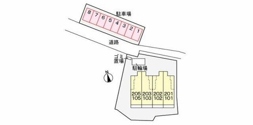 ボヌールF105の地図