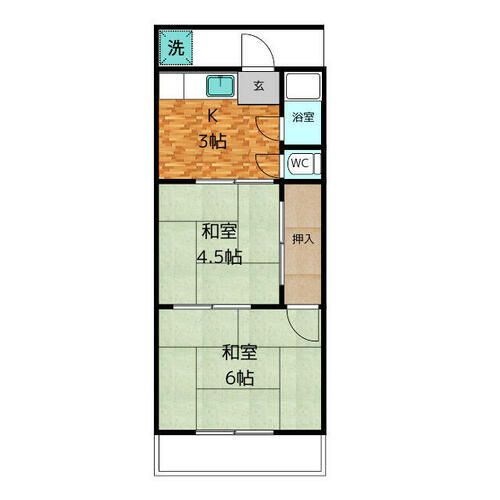 希望荘の間取り