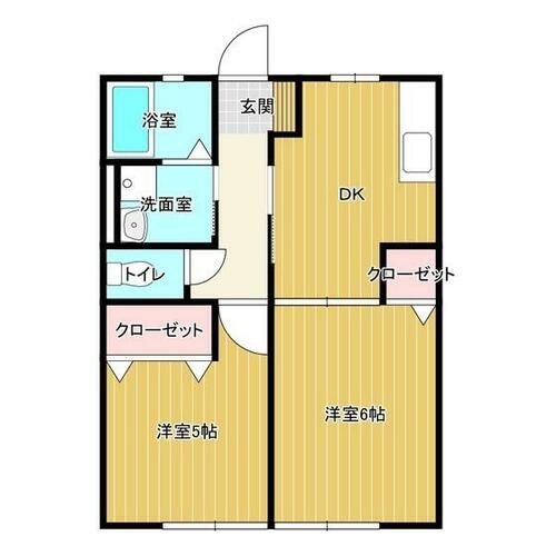 パークハイム直江A201の間取り