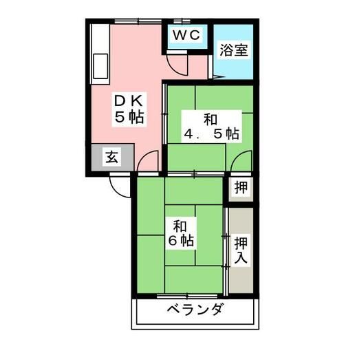 第一ハイツアカネの間取り