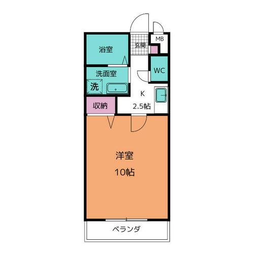 アンプルール ブワ シャトーの間取り