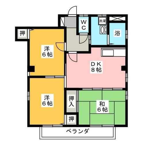 Leben-heim中島の間取り